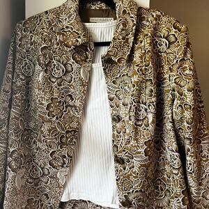 Vintage 90s requirements brown floral